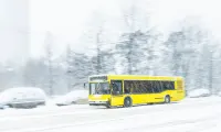 ski bus snow winter