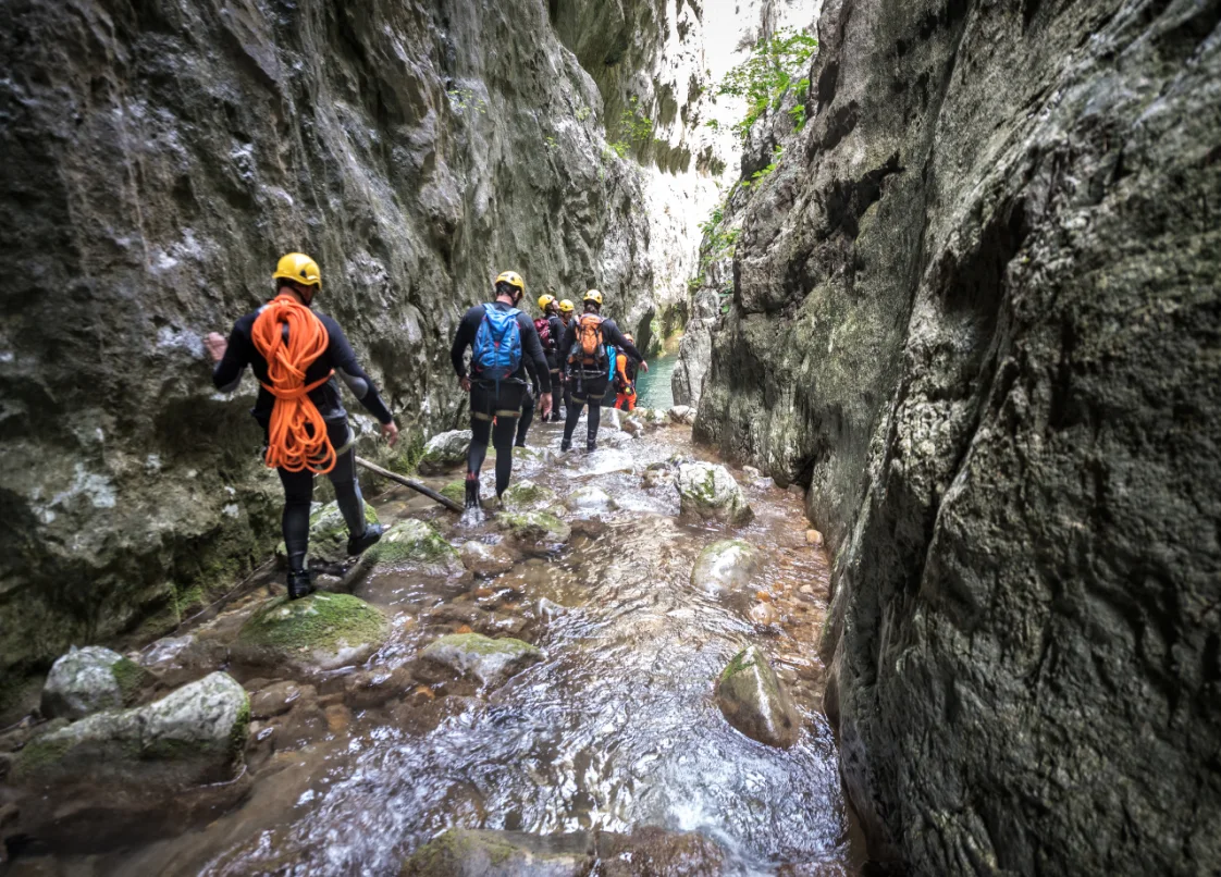 canyoning mountains sport