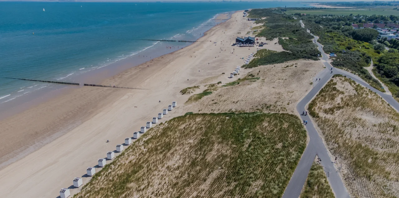 EuroParcs Cadzand Drone Beach Sea Zeeland