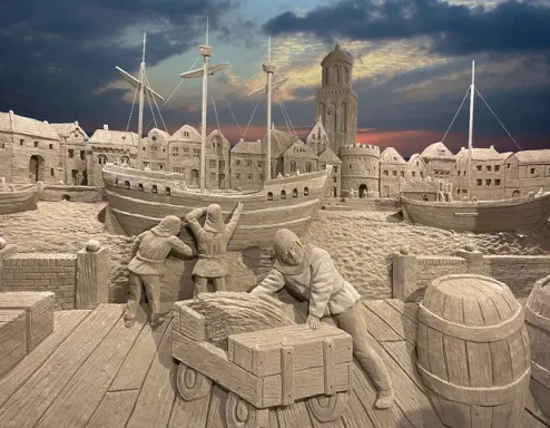 Sand sculptures 