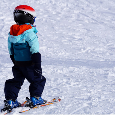 kid ski snow mountain