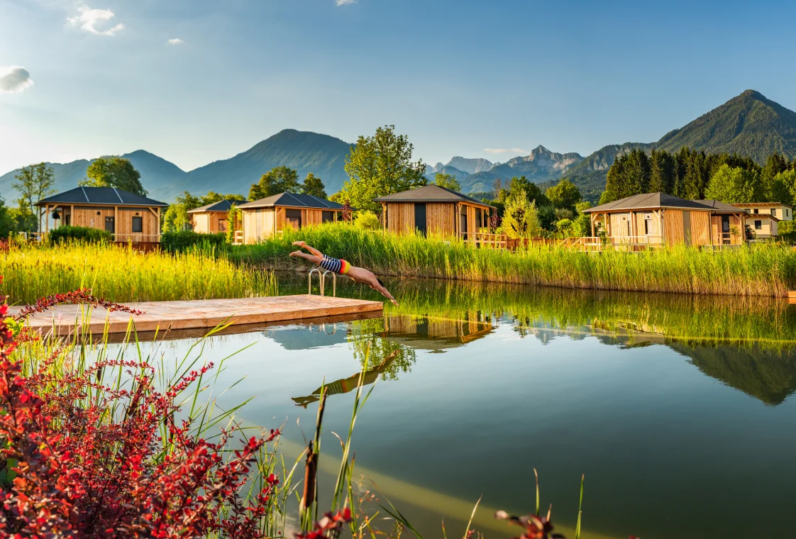 Oostenrijk water bergen springen zomer