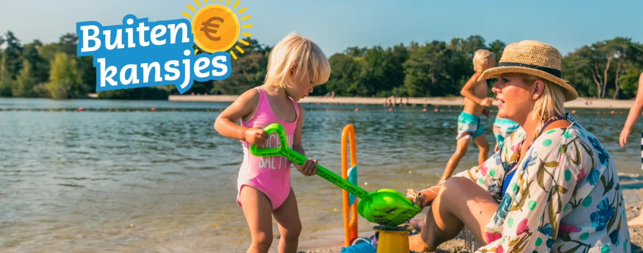 EuroParcs Zilverstrand België Mol vakantiepark strand moeder kinderen meer water zomer buitenkansjes