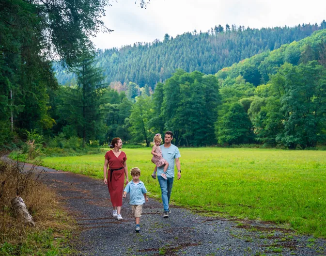 EuroParcs Kohnenhof Clervaux Luxemburg Familie Kinder Wälder Grün Laufen