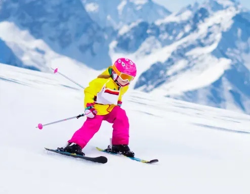 Ski slope girl