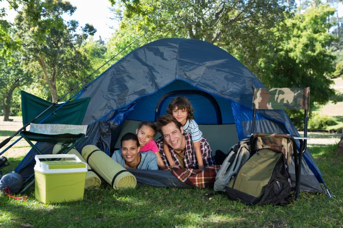 Camping kindvriendelijk gezin 
