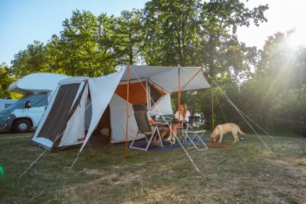 Biggesee camping tent stel hond