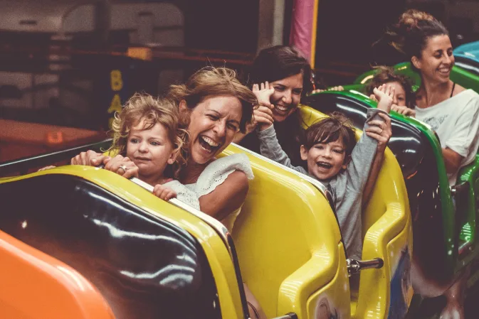 rollercoaster kids amusement park