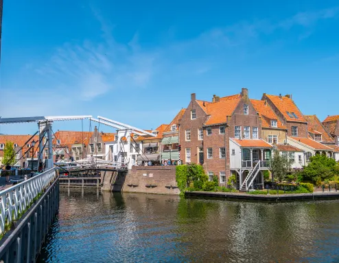 Enkhuizen Bridge Blue Sky