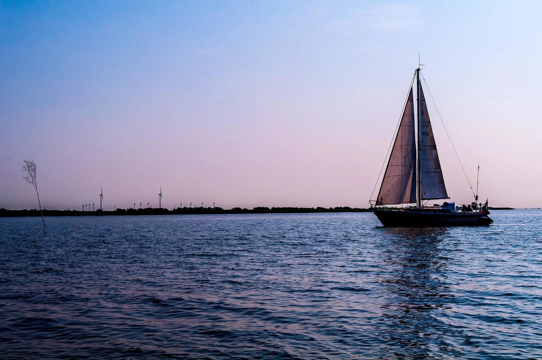 Friesland Lake Sailing Boat