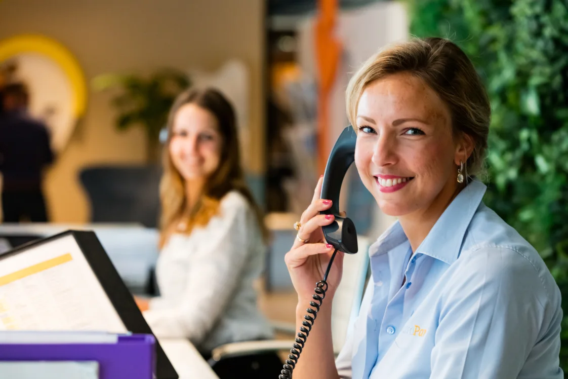 Work Reception Smile Phone