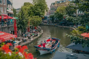 Vakantieparken Nederland Utrecht Gezin Boot Water Gracht Stad