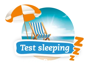Test sleeping cadzand