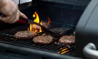 Barbecue Grill Hamburgers