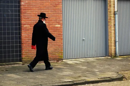 Orthodoxe Jood Joodse wijk Antwerpen