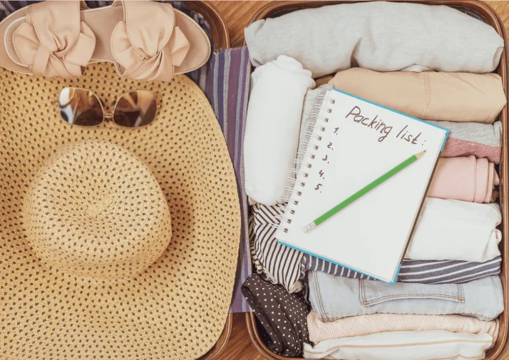 Blog holiday packing list 