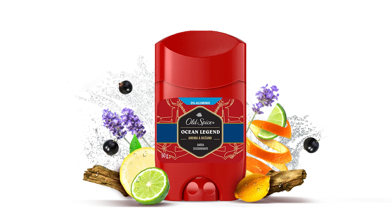 Barra desodorante Ocean Legend, aroma a océano