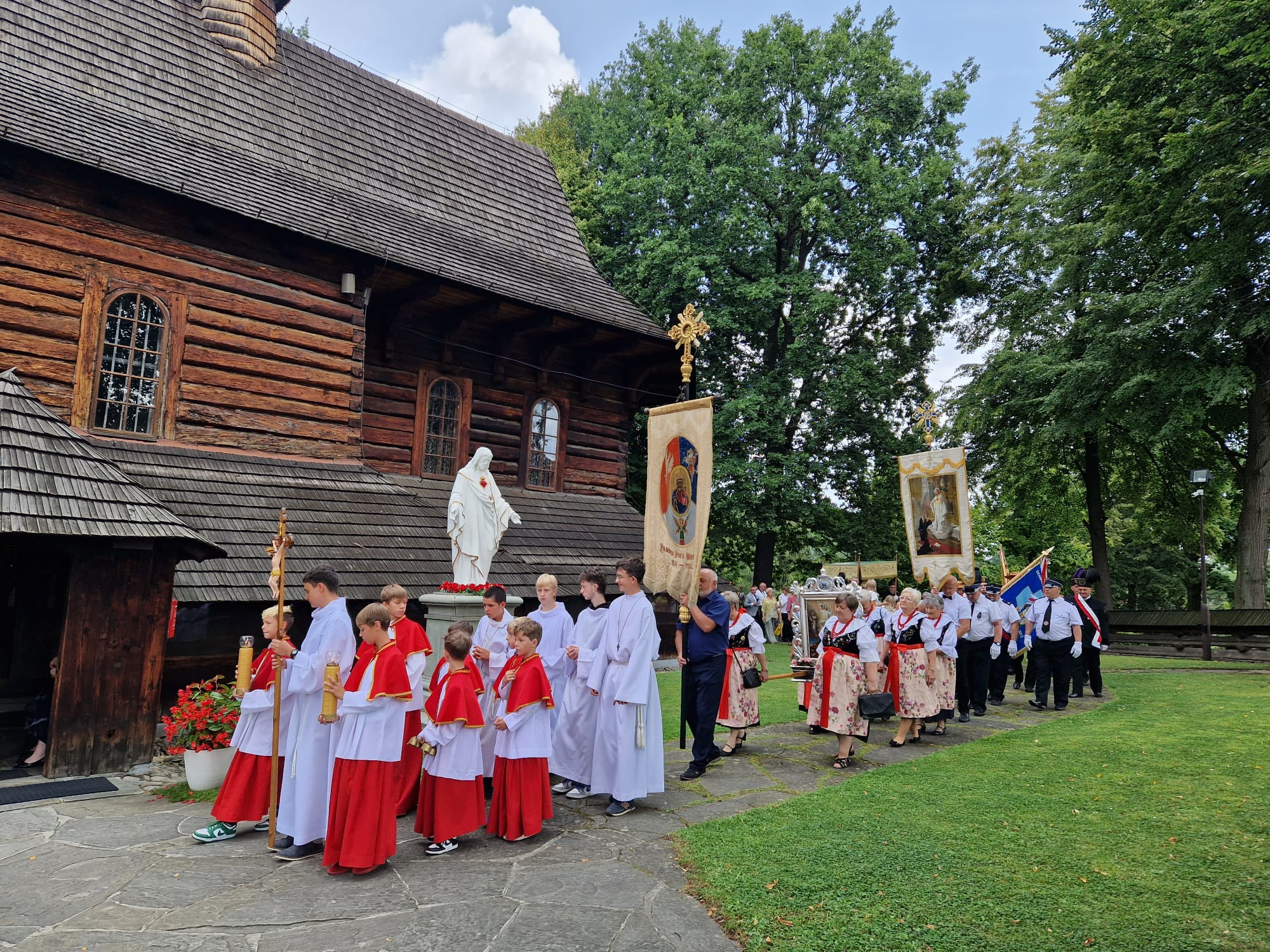 Uroczystość odpustowa ku czci Przemienia Pańskiego pod przewodnictwem ks. dr. hab. Roberta Samsela - Parafia Jawiszowice św. Marcina Bp.