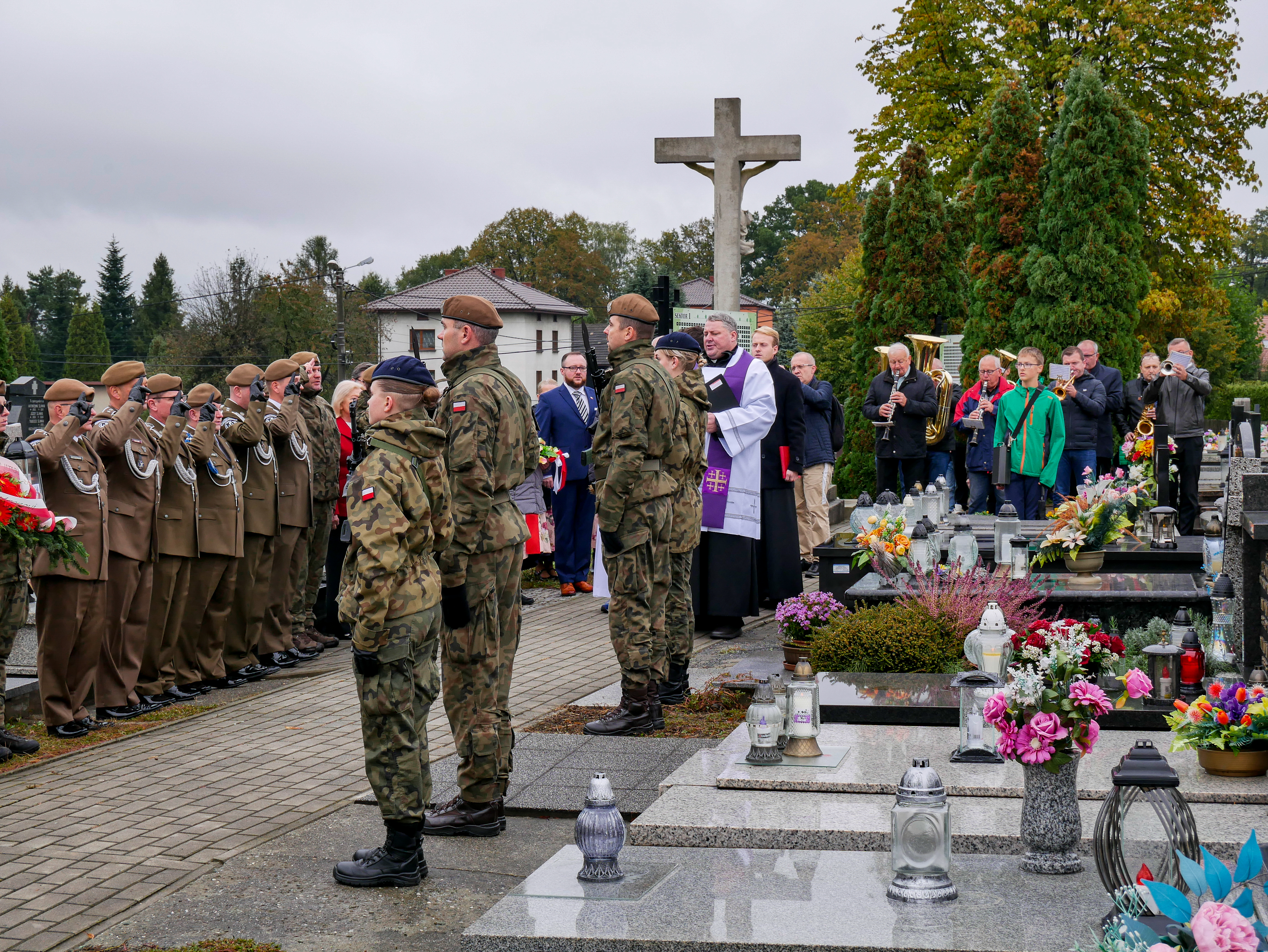 Dziękczynienie za nadanie im. płk. Jana Wawrzyczka 112 Batalionowi Lekkiej Piechoty w Oświęcimiu