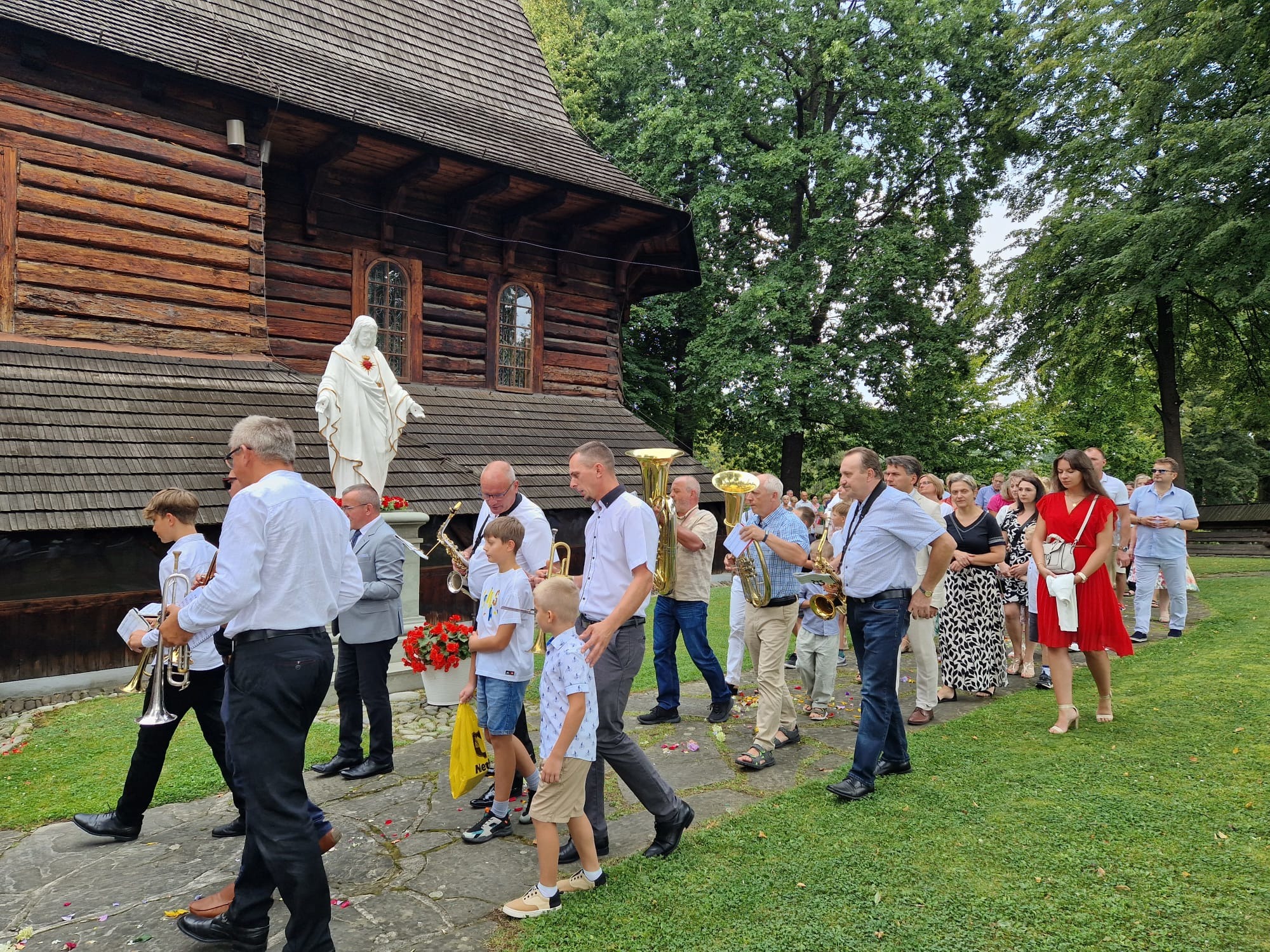 Uroczystość odpustowa ku czci Przemienia Pańskiego pod przewodnictwem ks. dr. hab. Roberta Samsela - Parafia Jawiszowice św. Marcina Bp.