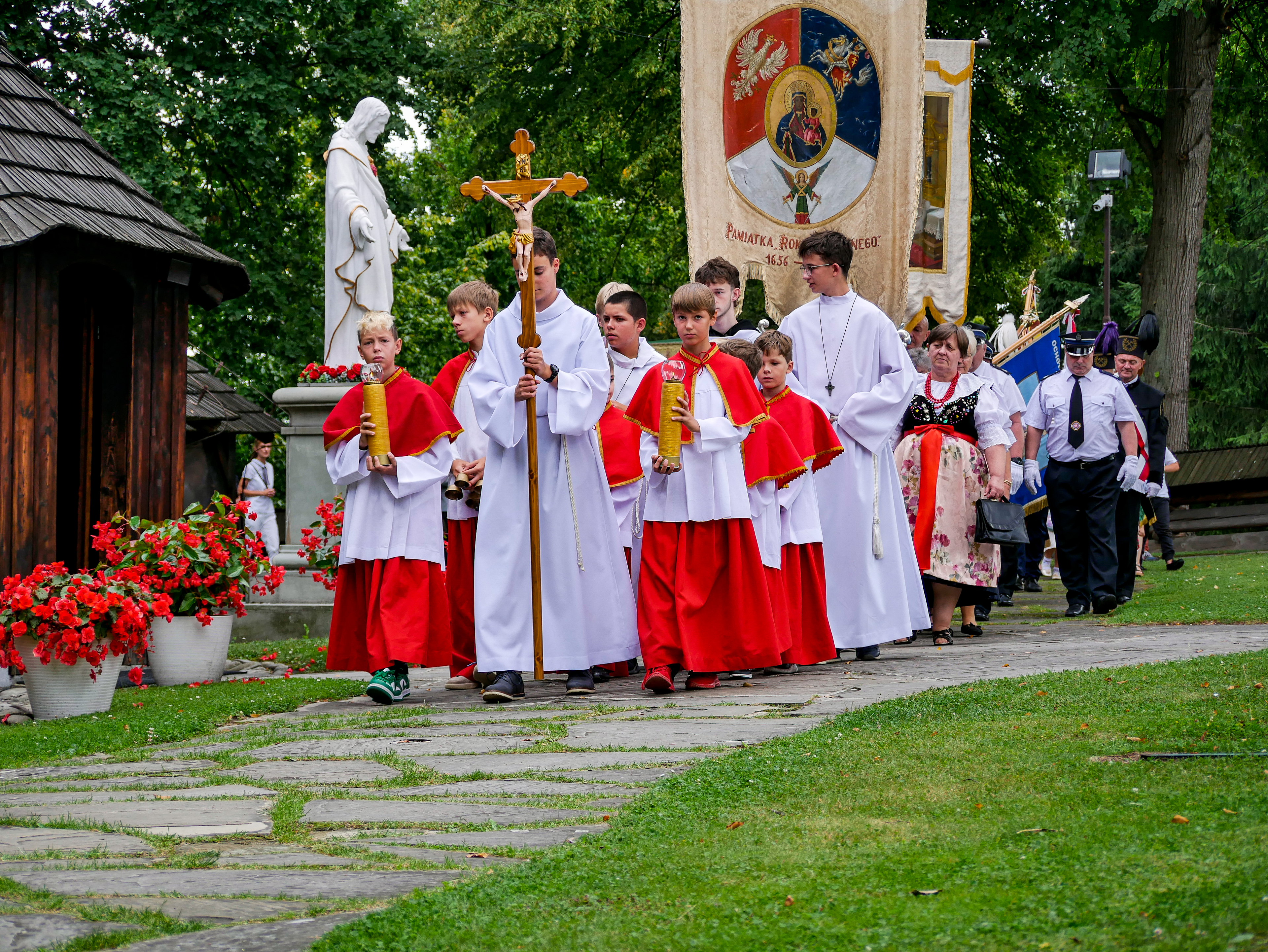 Uroczystość odpustowa ku czci Przemienia Pańskiego pod przewodnictwem ks. dr. hab. Roberta Samsela - Parafia Jawiszowice św. Marcina Bp.