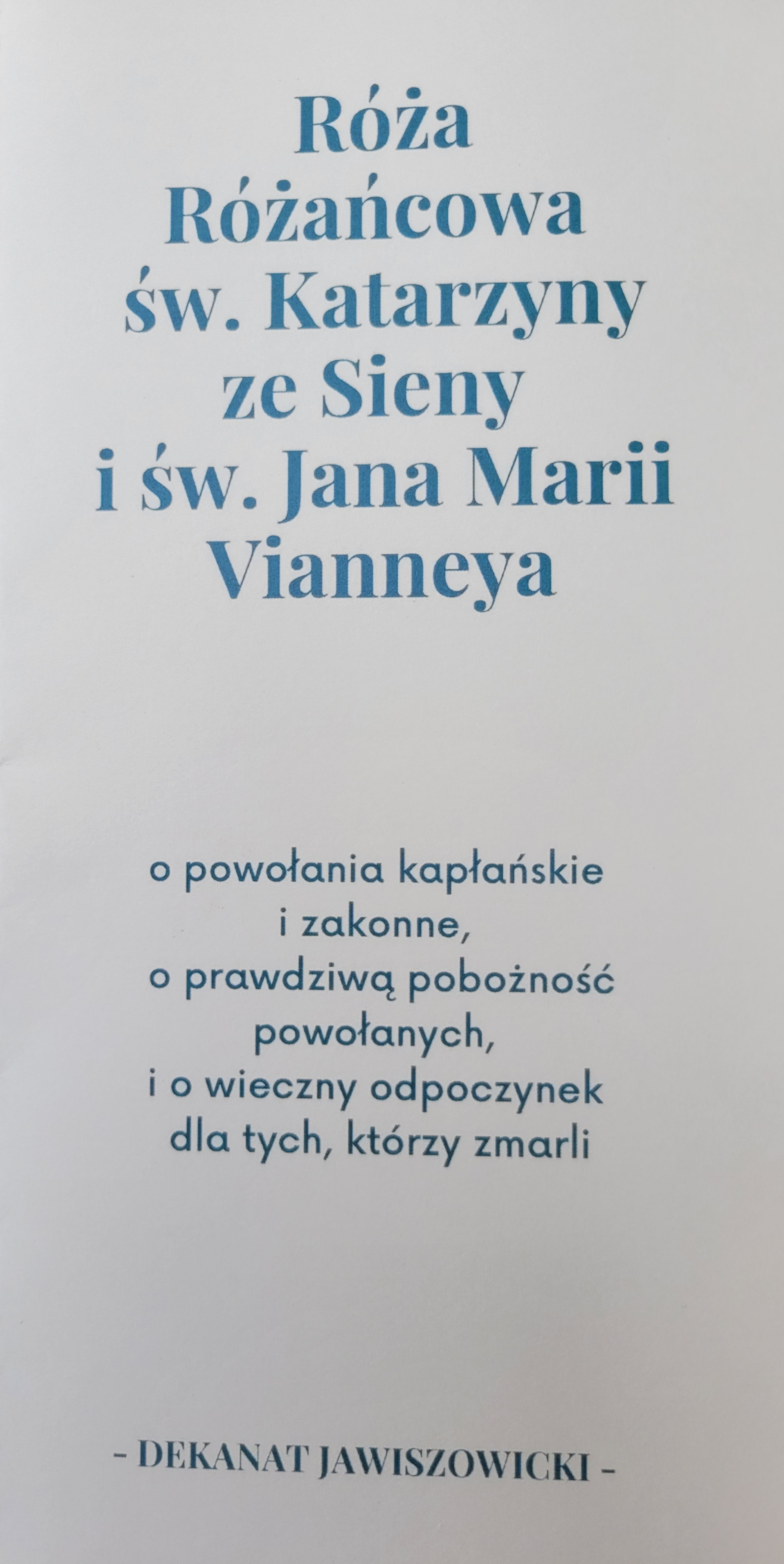 Inauguracja Róży Różańcowej - Parafia Jawiszowice św. Marcina Bp.