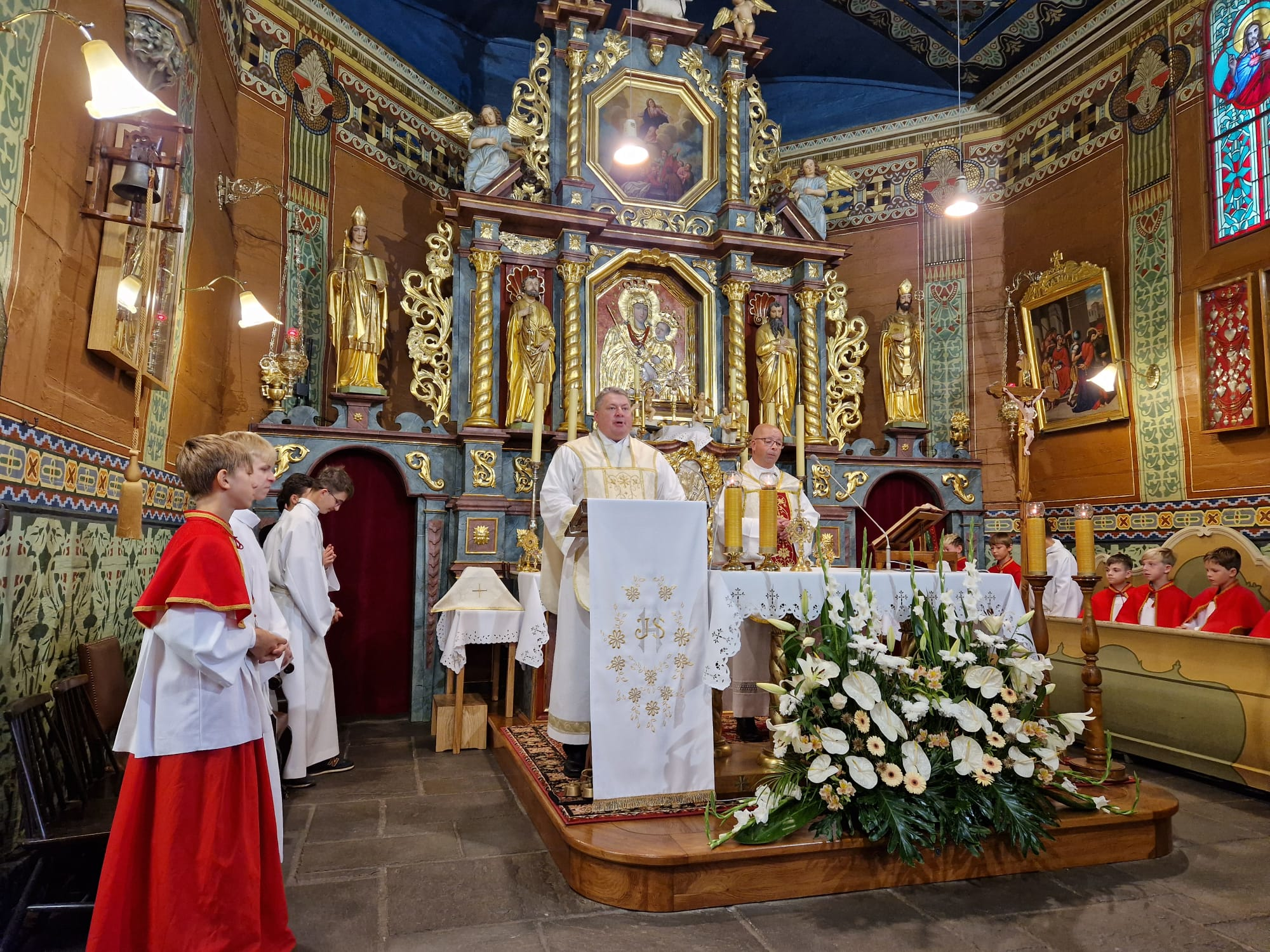 Uroczystość odpustowa ku czci Przemienia Pańskiego pod przewodnictwem ks. dr. hab. Roberta Samsela - Parafia Jawiszowice św. Marcina Bp.