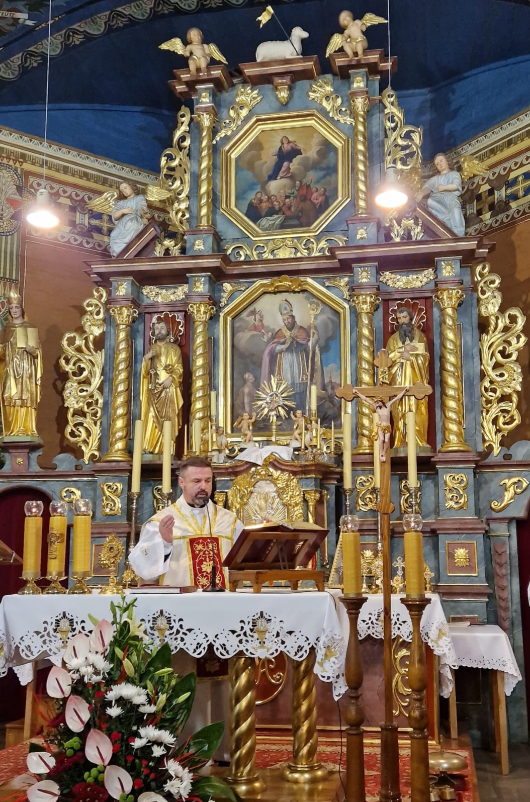 Uroczystość odpustowa ku czci św. Marcina Biskupa pod przewodnictwem ks. Wiesława Mrowca