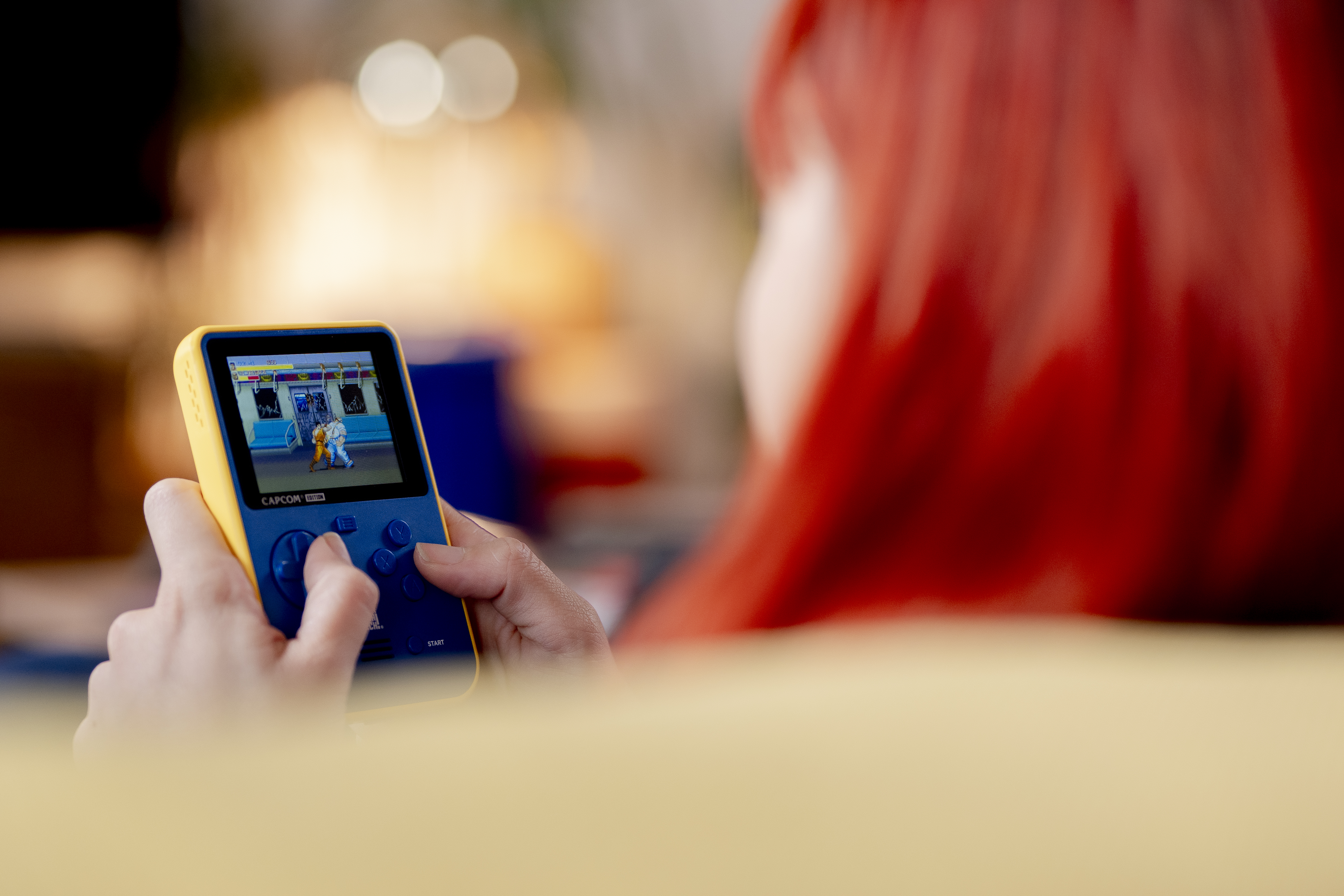 Evercade Lifestyle - Superpocket Closeup