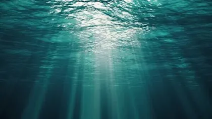 underwater with sunlight