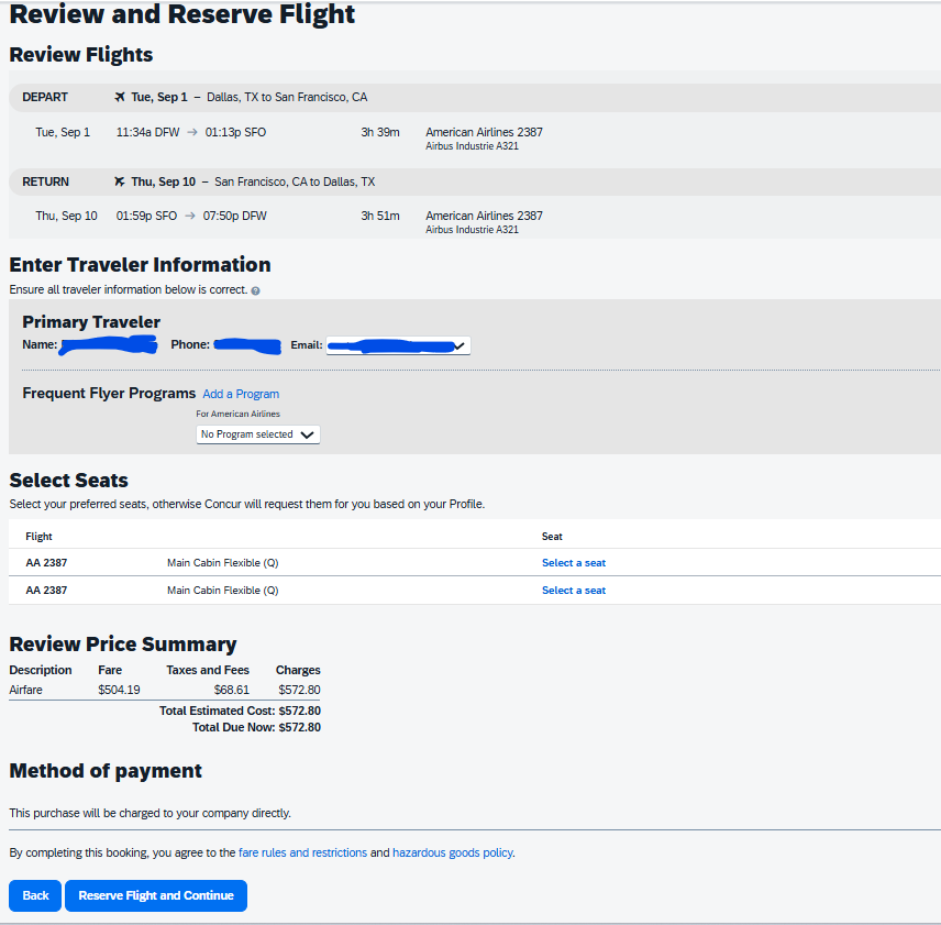 Review and Reserve Flight