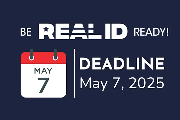 As of May 7, 2025, U.S. travelers will need to present a REAL ID compliant license/ID or another acceptable form of identification to board commercial flights.