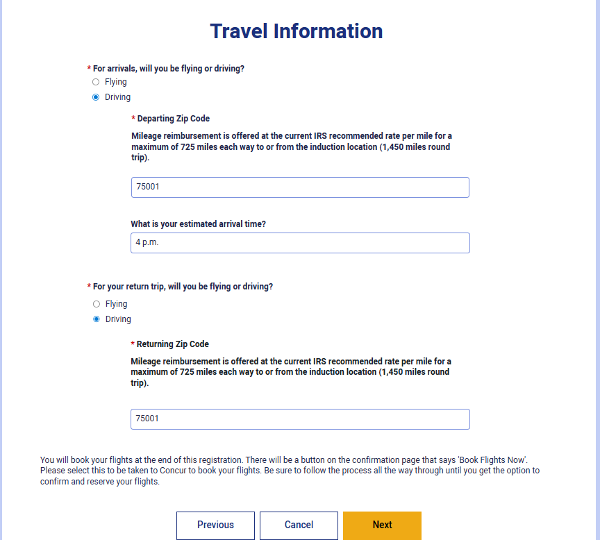 Travel Information Driving
