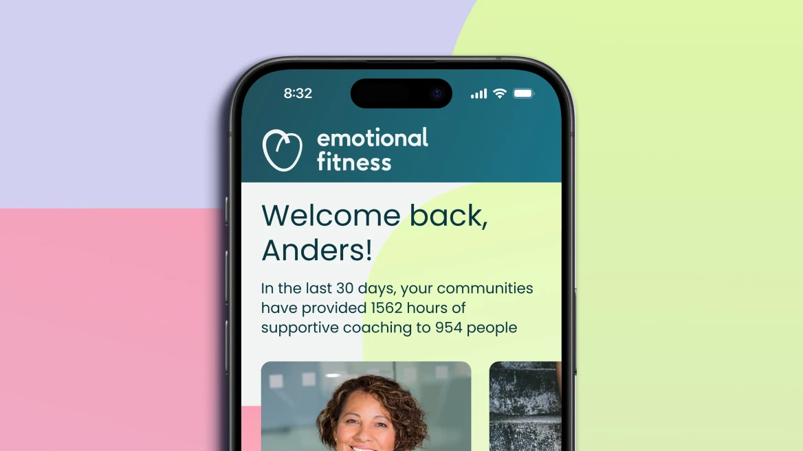 Picture of emotional fitness on an iphone