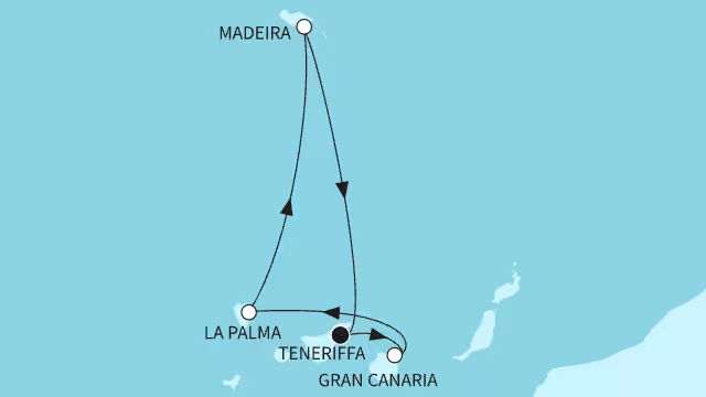 Kanaren 143 ab/bis Teneriffa