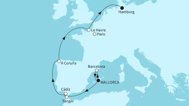 Westeuropa Trans-Mittelmeer 41