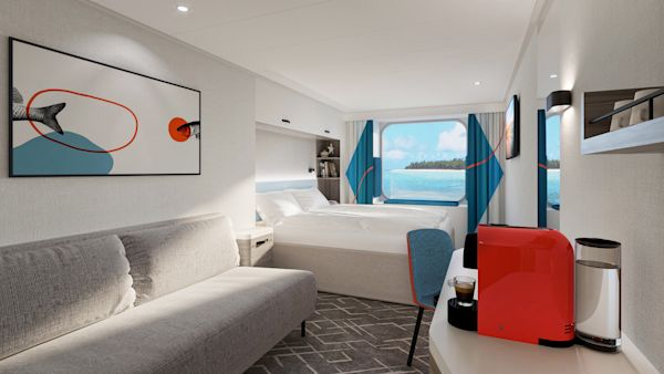 Außenkabine der Mein Schiff Flow