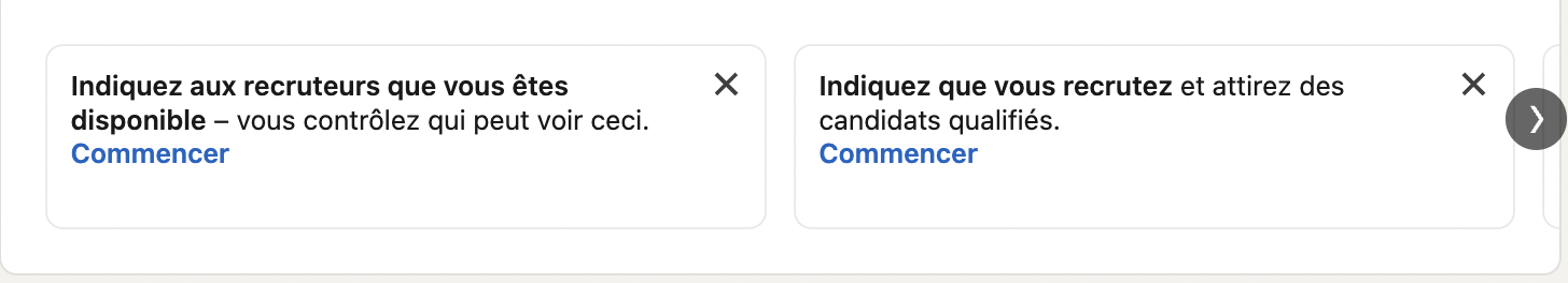 Linkedin open to work