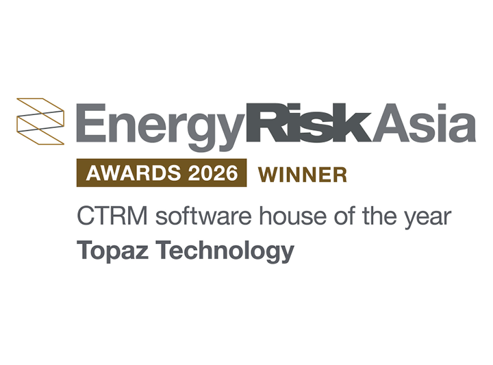 Topaz named CTRM software house of the year in Asia