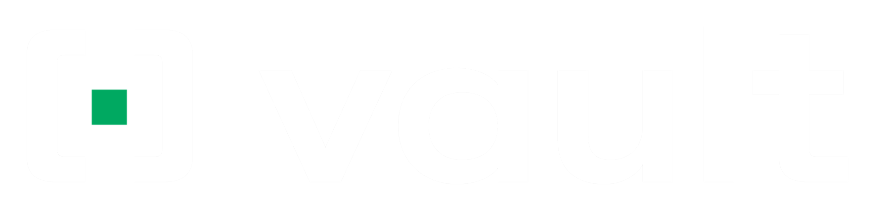 Vault logo white