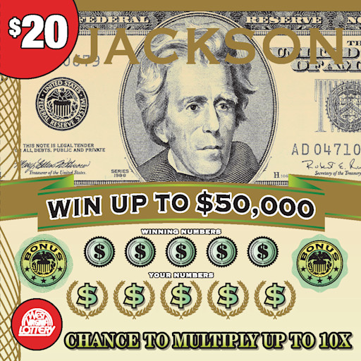 JACKSON-MONEY-MANIA-GEMSTONE instant game from West Virginia Lottery