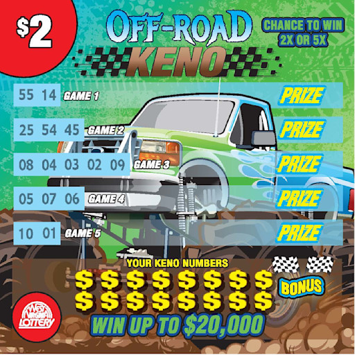 KENO - Truck-Scoops-Green-Primo instant game from West Virginia Lottery
