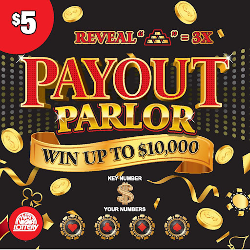 MONEY MASTER - PAYOUT PARLOR instant game from West Virginia Lottery