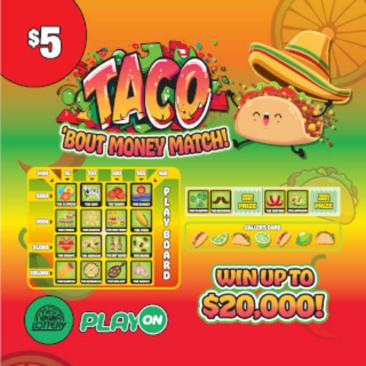 TACO - BREW MATCH instant game from West Virginia Lottery