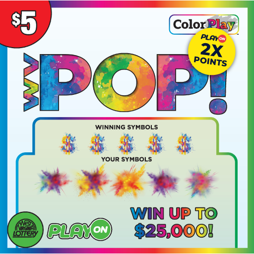 GEMS & BLOCKS - WV POP! West Virginia scratch-off ticket