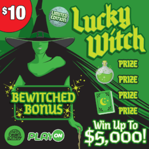 LUCKY WITCH-LUCKY ELF instant game from West Virginia Lottery