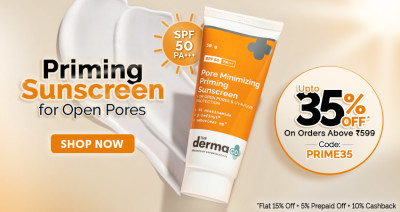 Pore Minimizing Priming Sunscreen with SPF 50 & PA+++ For Open Pores & UVA/UVB Protection - 50g