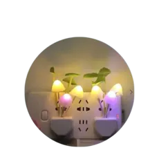 Mushroom Night Light 🍄 - Automatic Dusk-to-Dawn Sensor, 7 Color Changes | Soft Glow Lamp for Kids Room