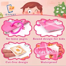 Toddler Activity Busy Book - Life Skills Learning Toy 🧩 | Interactive Educational Book for Kids, Montessori Inspired