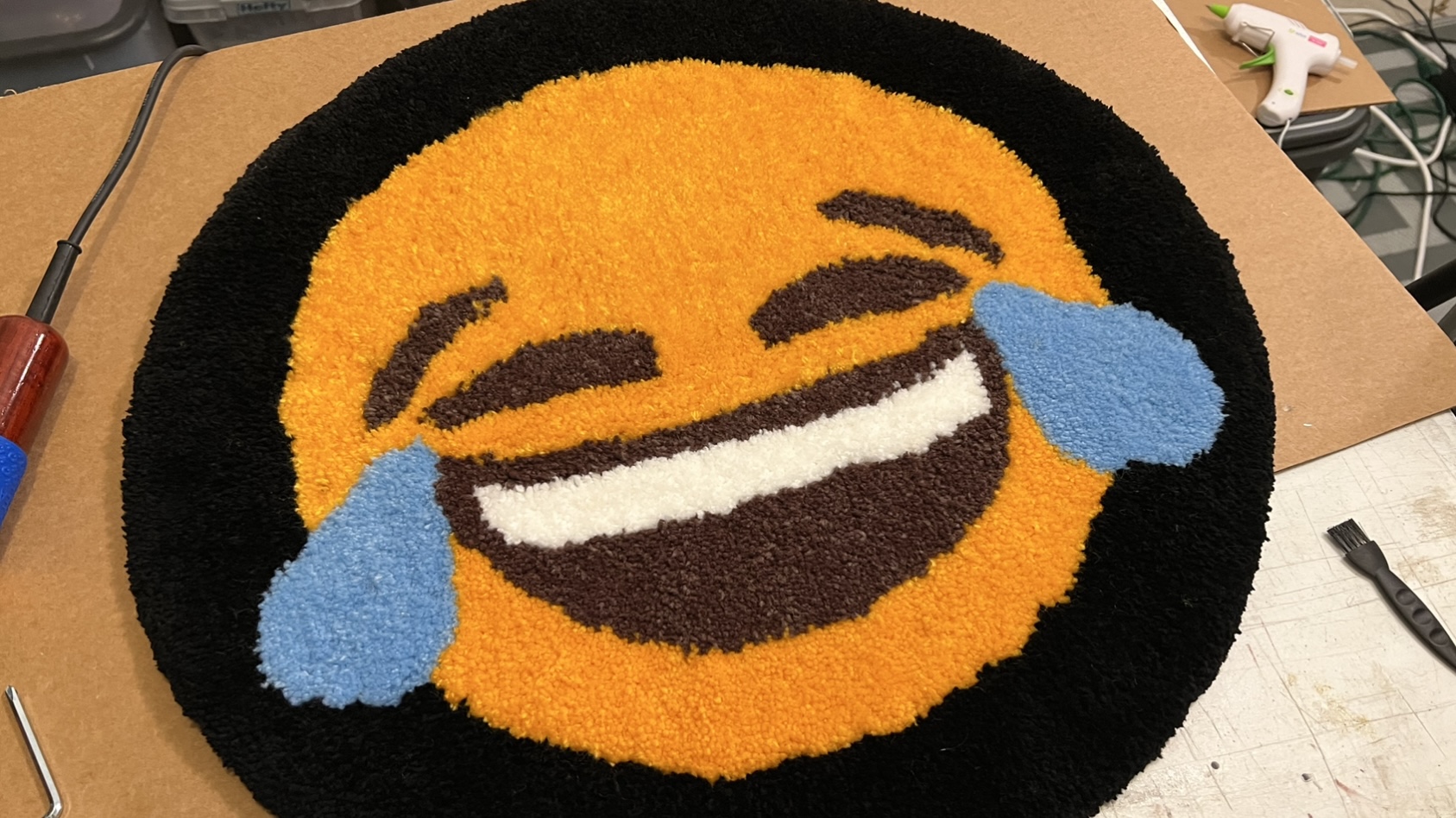 "Live, Laugh, Cry" rug